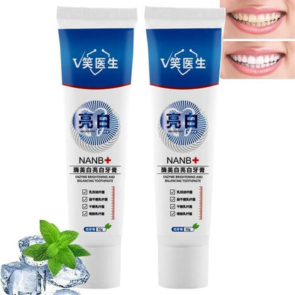 Nanb+ Enzyme Brightening and Balancing Toothpaste 100g Pack of 2